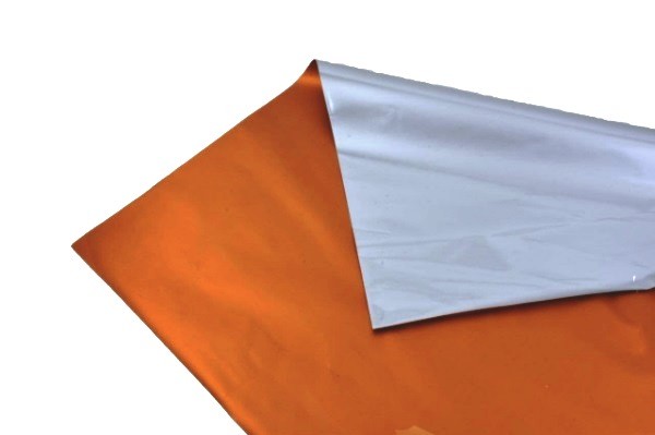 کاغذ کادو متالیک نارنجی گلد مات (کارتن 100 عددی)
